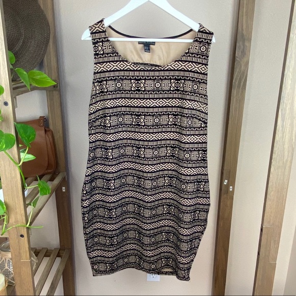 Aztec Print Bodycon Dress - Picture 2 of 7